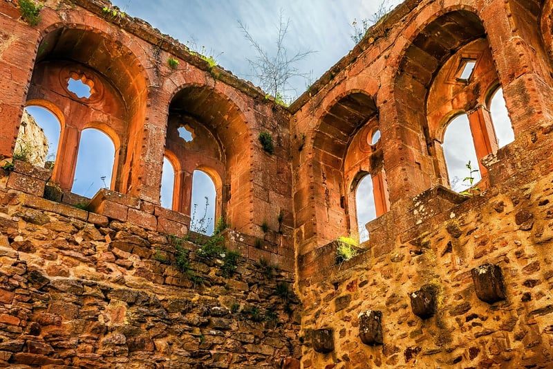 Medieval castle ruins
