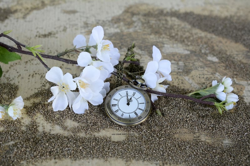 Hourglass symbolizing the passage of time