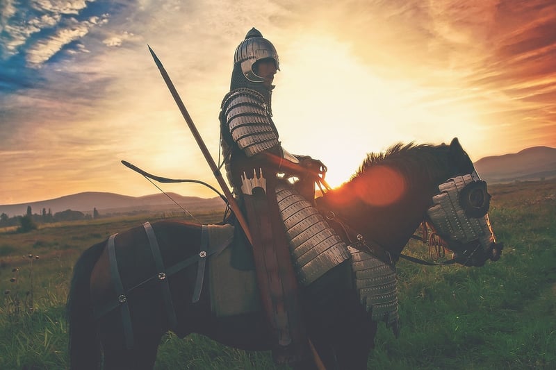 Medieval knight in armor